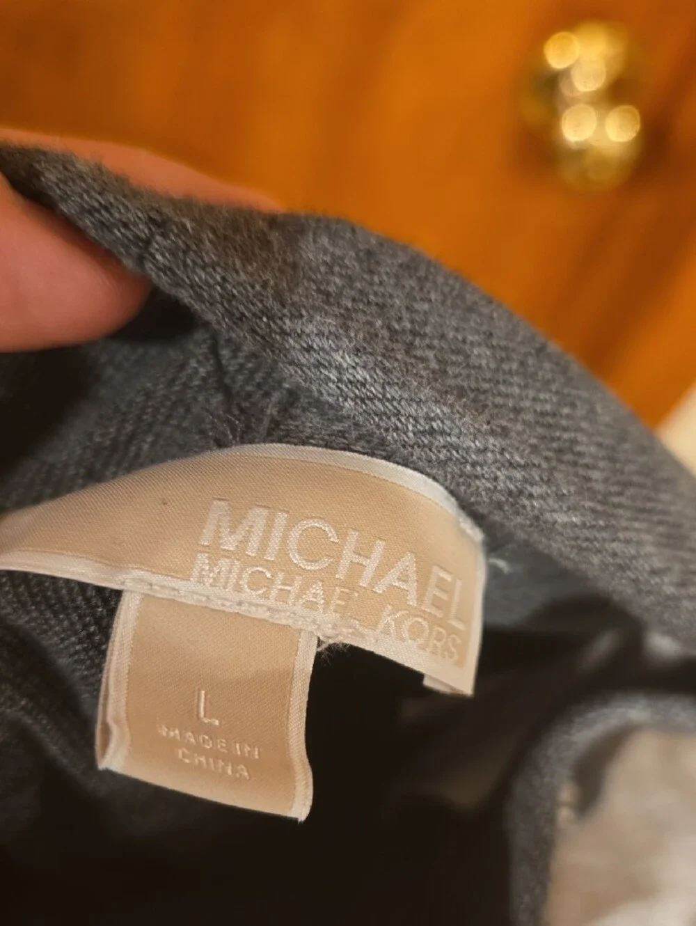 Michael Kors Gray Knit Top
